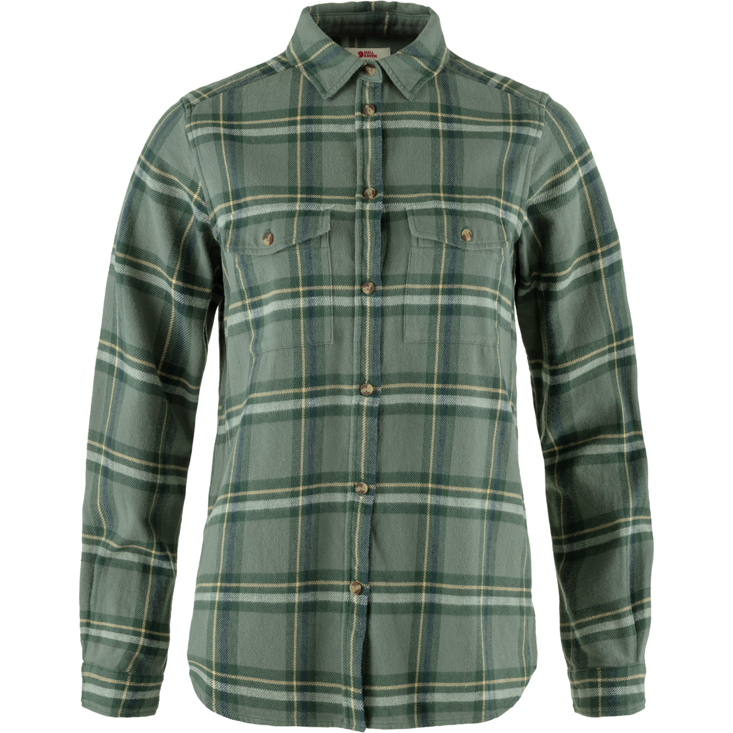 Övik Heavy Flannel Shirt Women patina green