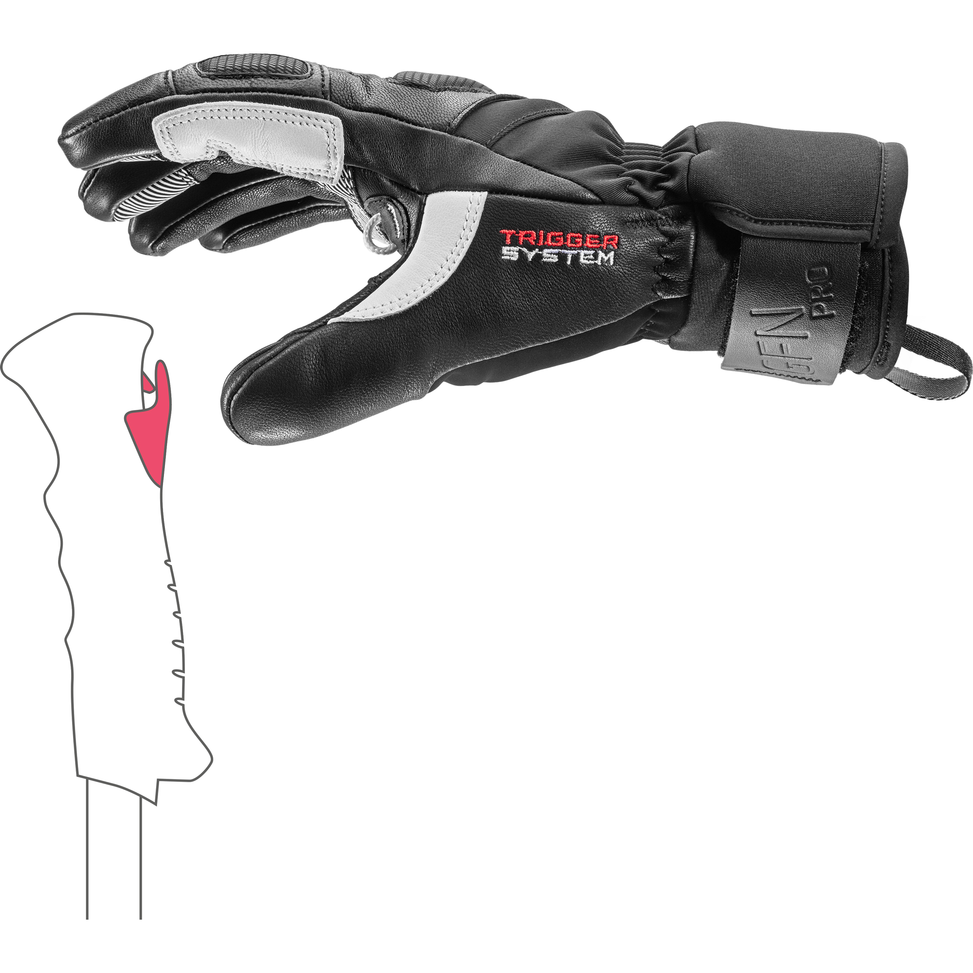 Griffin Pro 3D Ski Gloves Women black