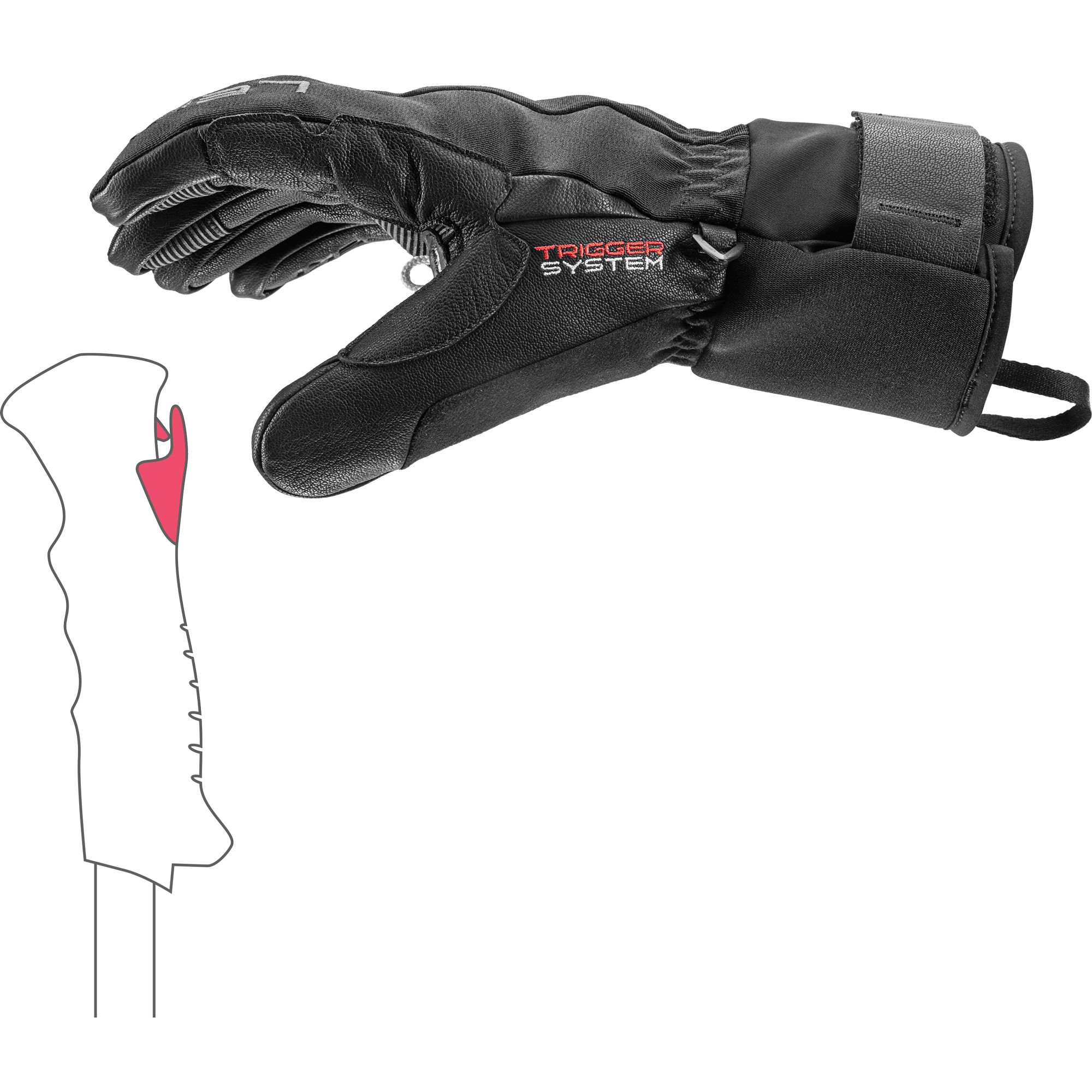 Argus Thermo 3D Ski Gloves Men black