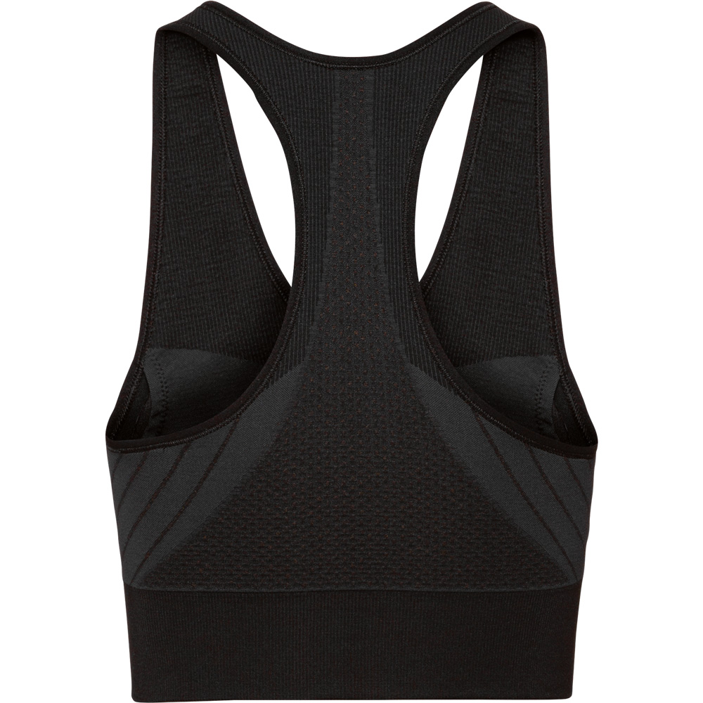 Seamless Medium Sports Bra Women black