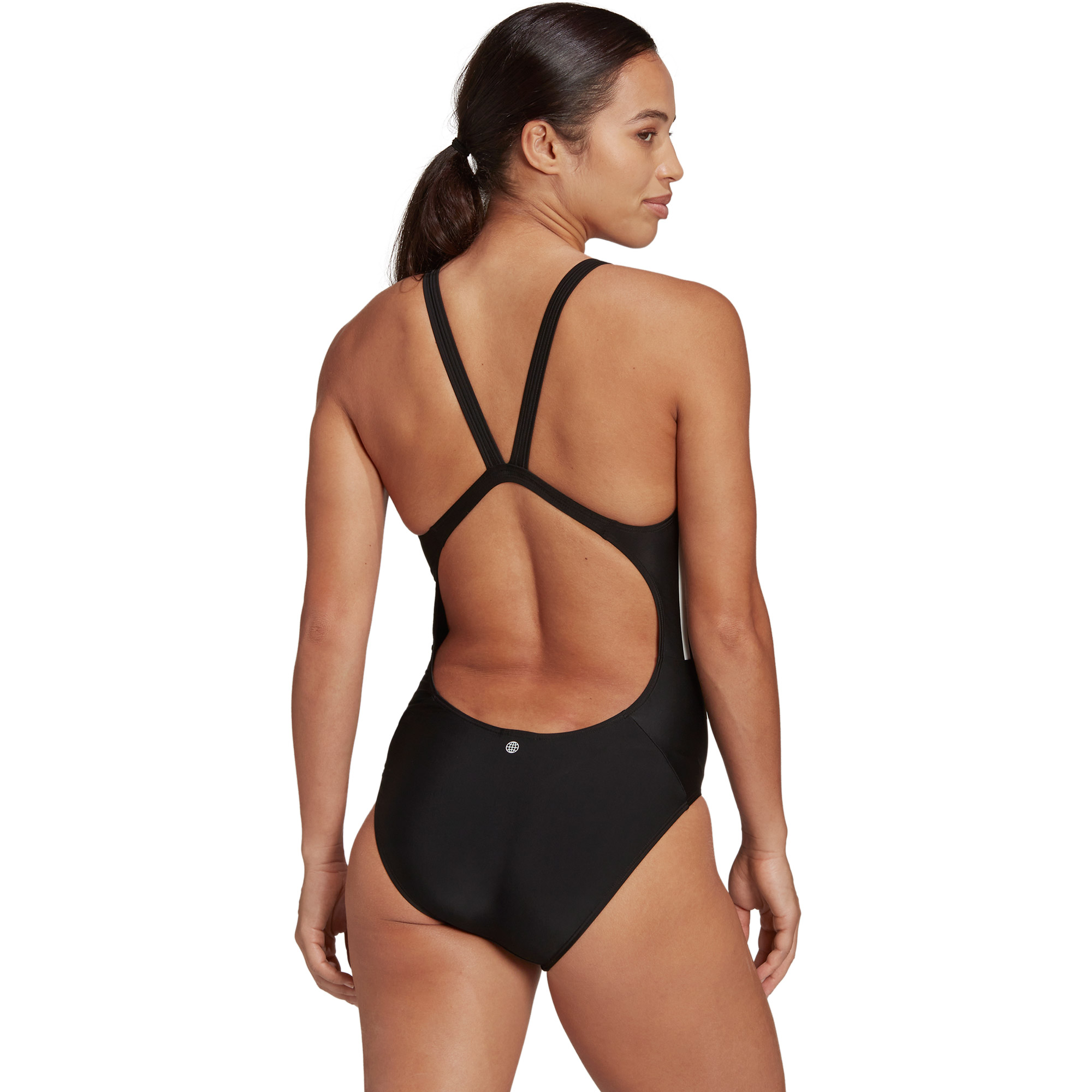 Mid 3-Stripes Swimsuit Women black