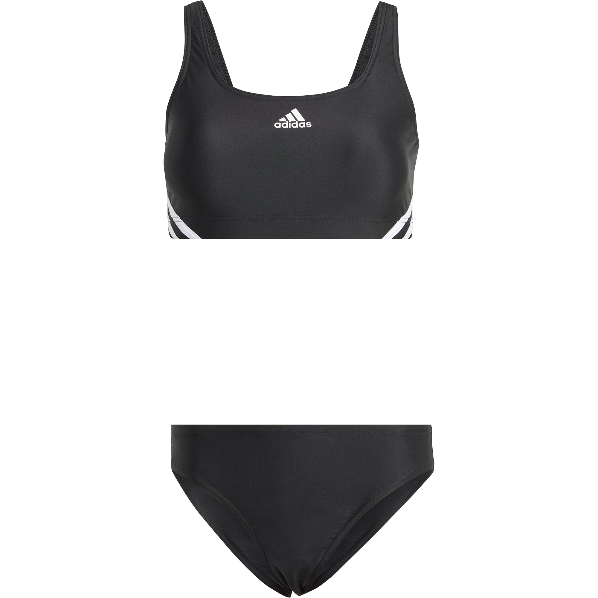 3-Streifen Bikini Damen schwarz