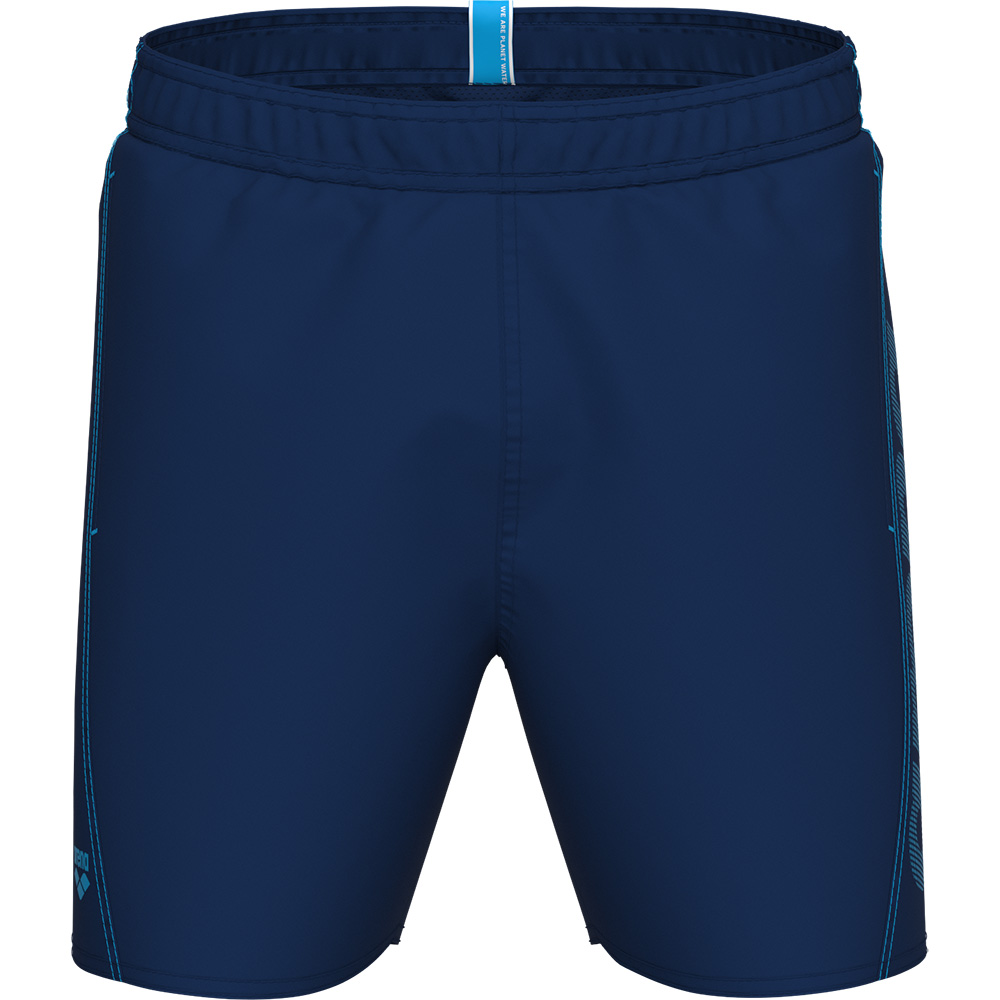 Fundamentals Logo R Boxer Swim Shorts Men navy