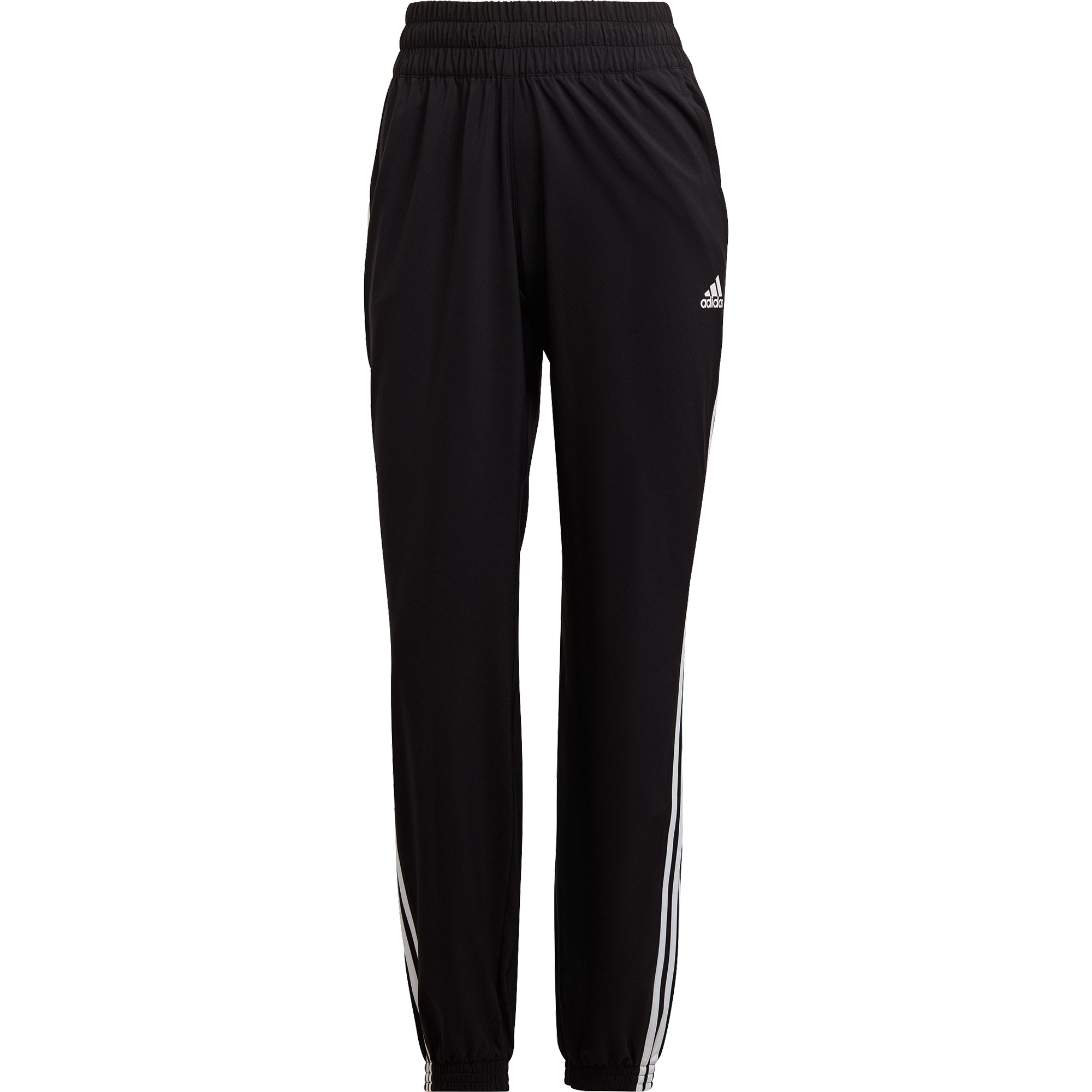 Trainicons 3-Streifen Woven Jogginghose Damen schwarz