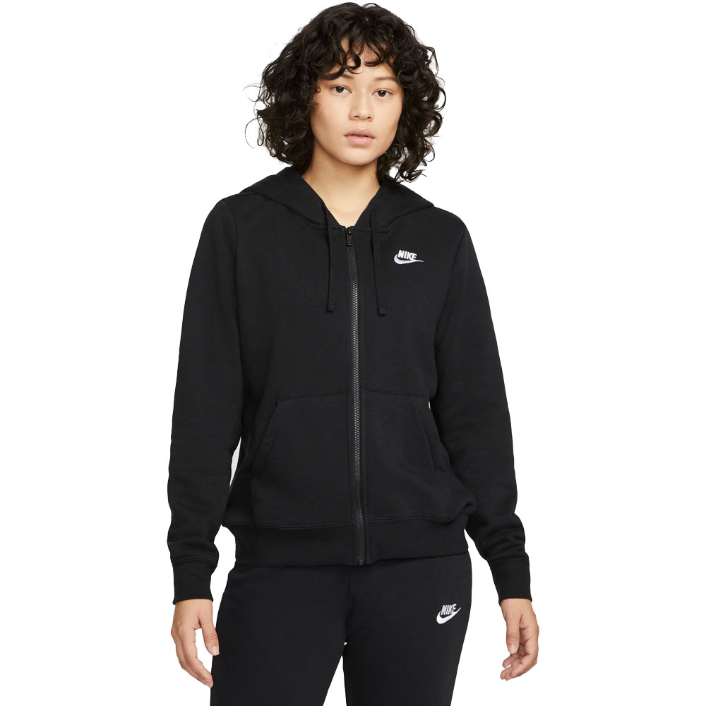 Sportswear Club Fleece Sweatshirt Jacket Women black