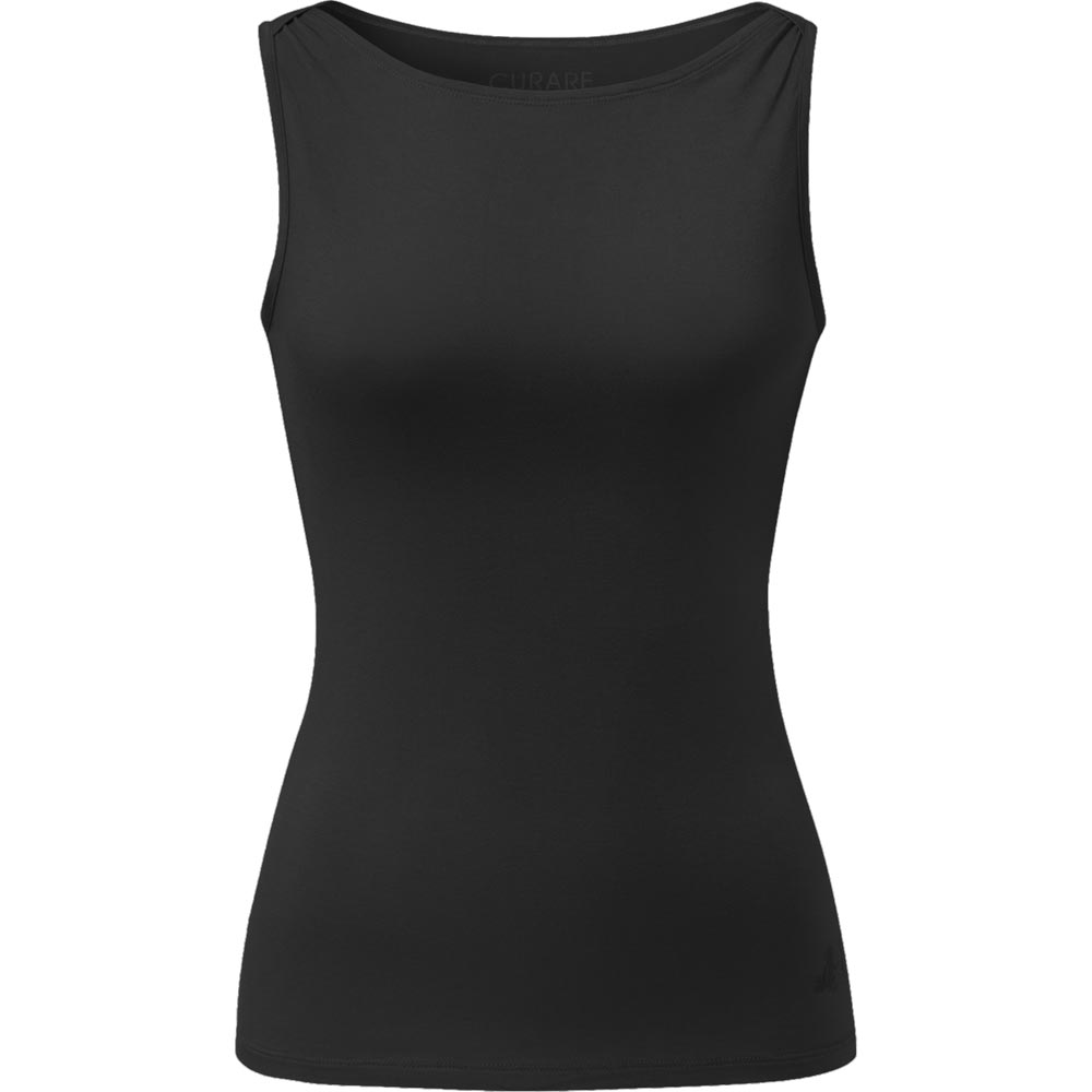 Boat Neck Tanktop Damen schwarz