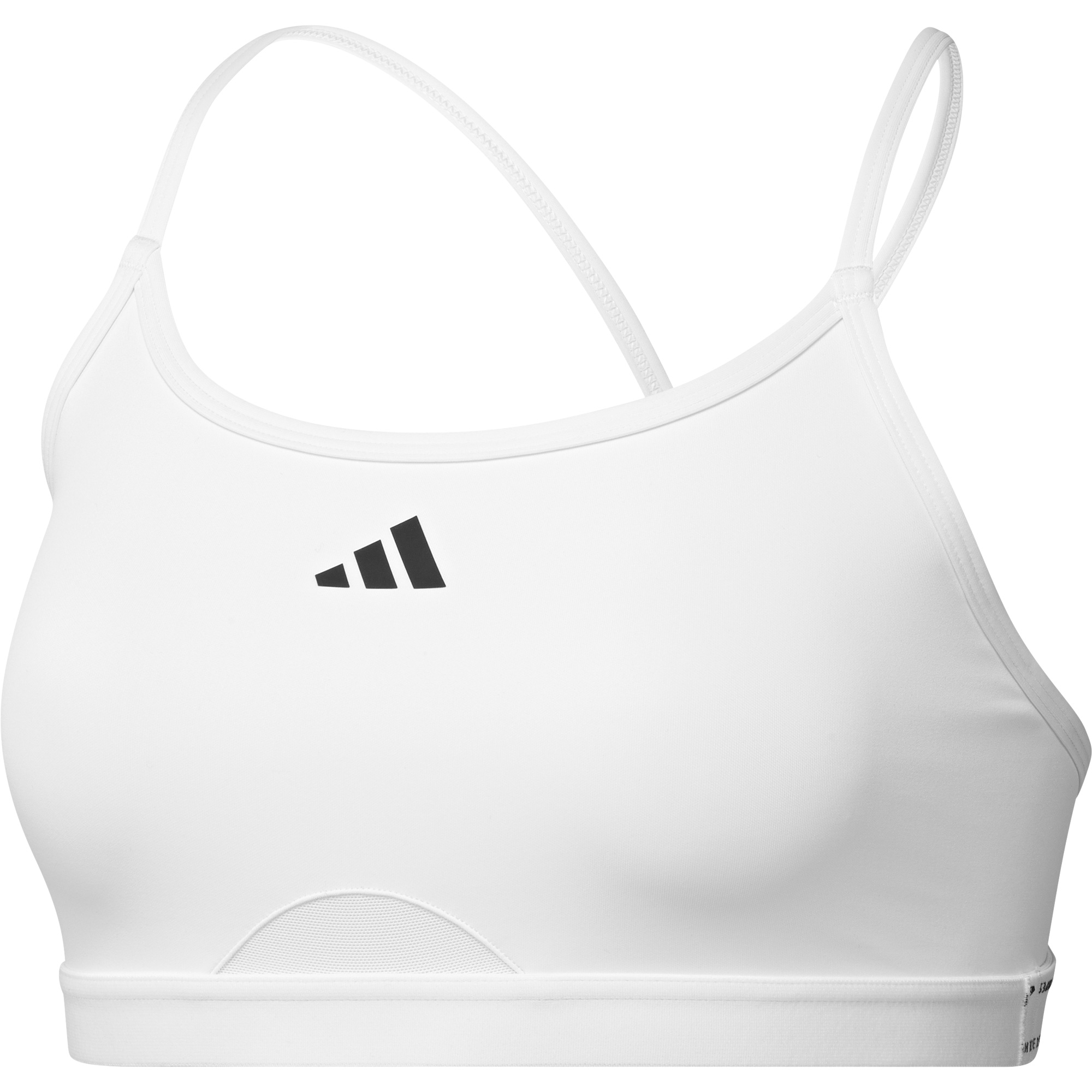 Aeroreact Training 3-Stripes Sports Bra Women white