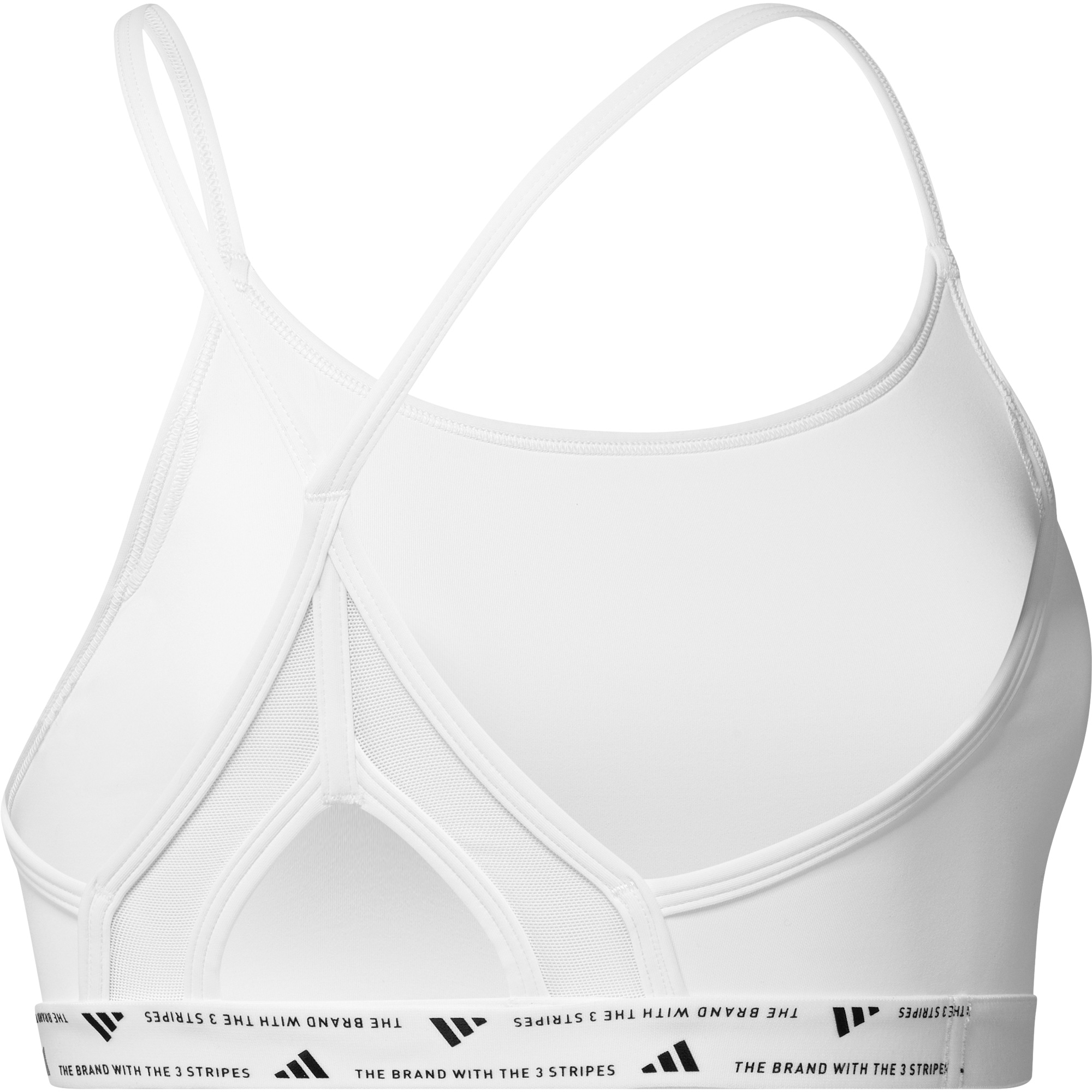 Aeroreact Training 3-Stripes Sports Bra Women white