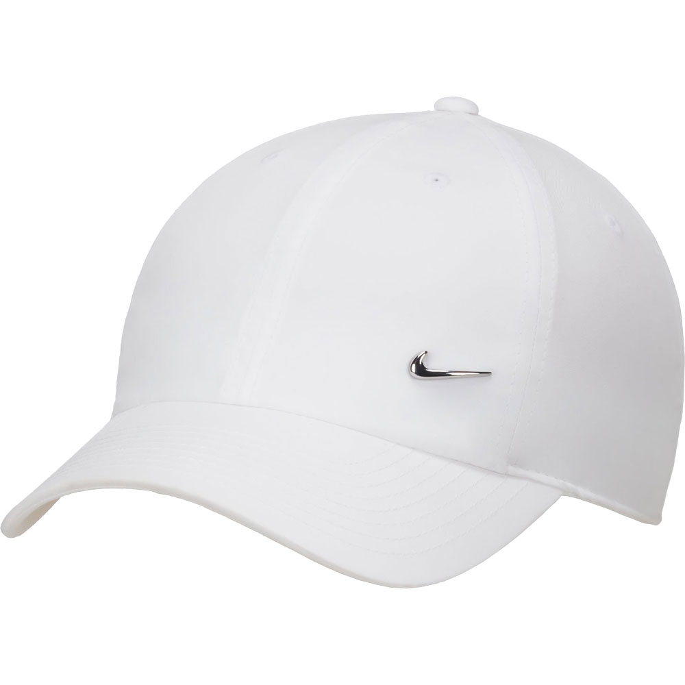 Dri-Fit Club Unstructured Metall Swoosh Cap white