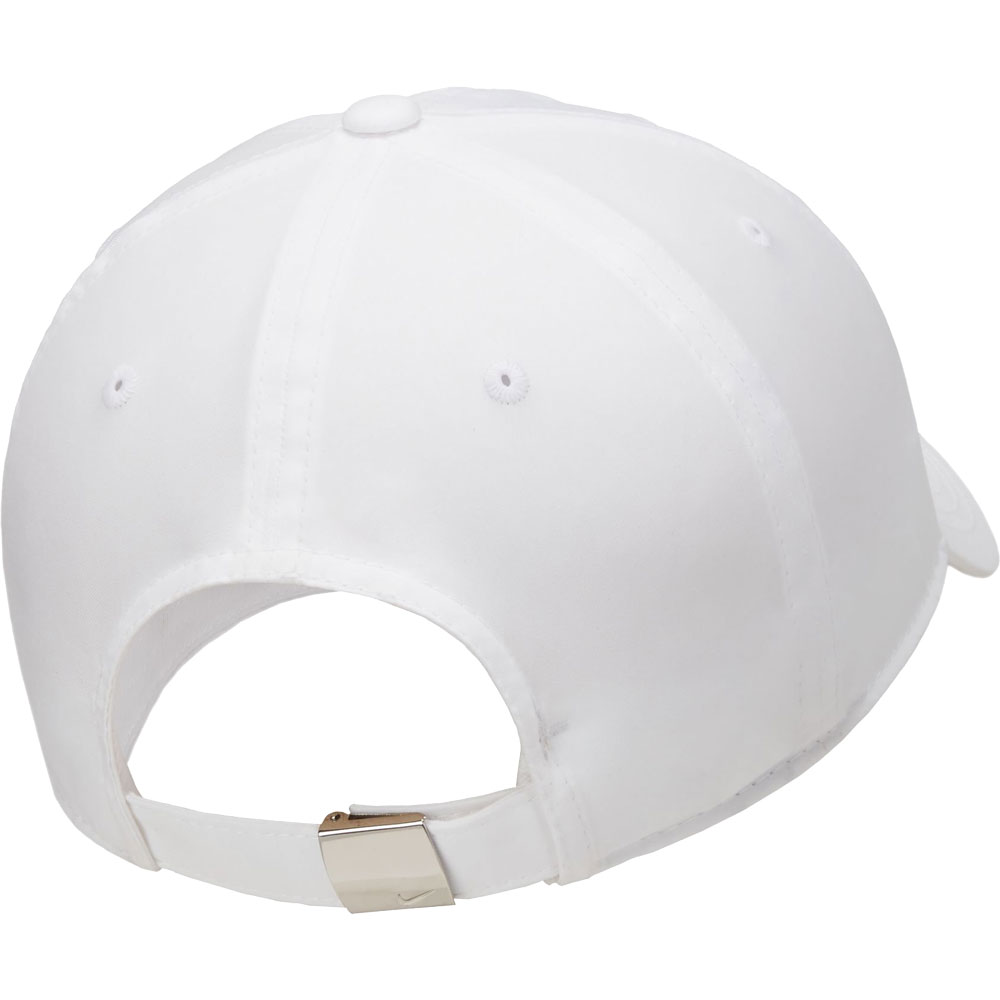 Dri-Fit Club Unstructured Metall Swoosh Cap white